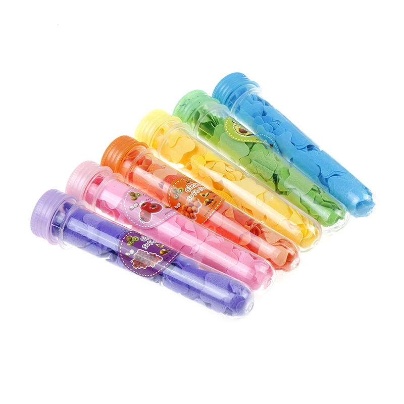 1 Tube Portable Flower Soap Hand Washing Cleaning Soap Tablets Soap Flakes for Outdoor Travel