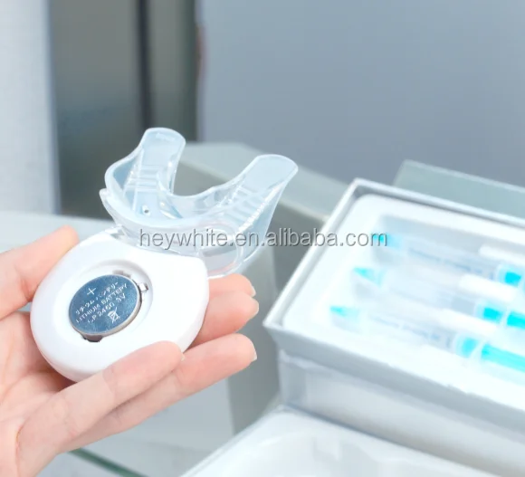 Private label teeth whitening products home teeth whitening/tooth bleaching kit with LED light