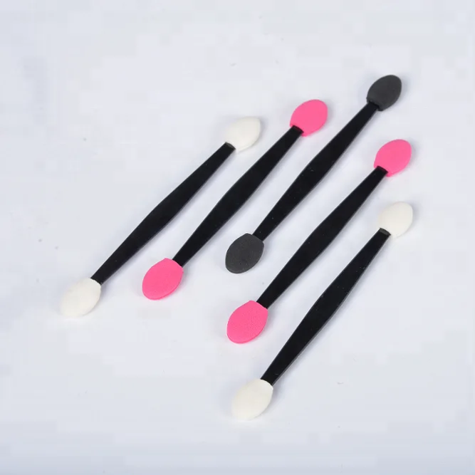 
Disposable Eye Shadow Brush Sponge, Dual Sided Oval Tipped Makeup Brush Eyeshadow Applicator Tool 