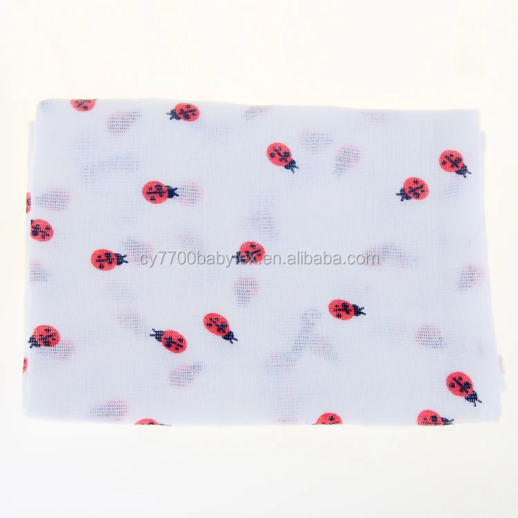 100% Cotton Printing Double Layers Gauze Cloth Baby Diapers Nappies