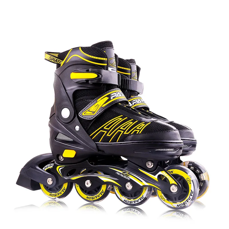 Amazon Hot selling 80mm PU wheels patines 4 ruedas flashing roller inline skates