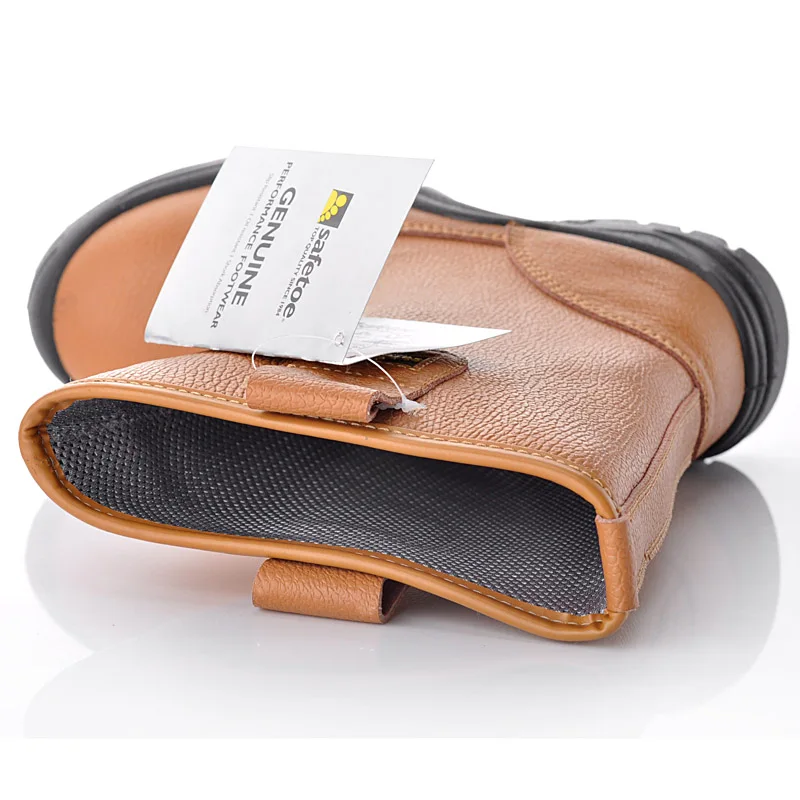 Good quality high heel safety steel toe boots