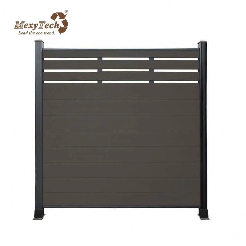 Wholesale cheap fireproof wpc villa fencing plastic wood garden fence panels