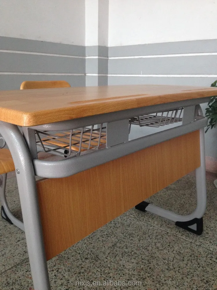 
Werzalit oval tubes Double School Desk 