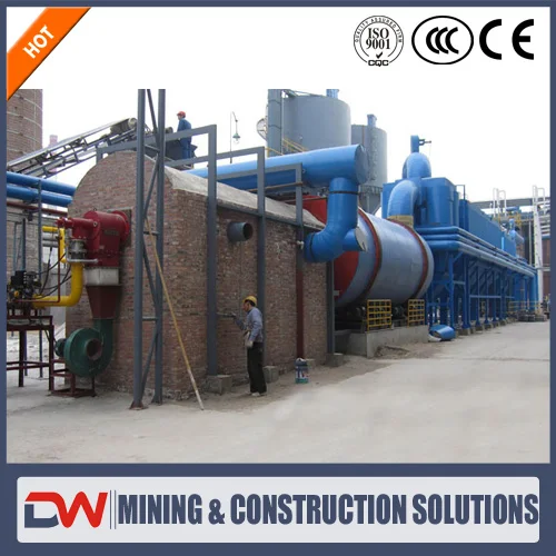 Rotary Drum Dry Rotary Kiln machine use Wet Scrubber Cyclone filter bag pulse Dust Collector Machine