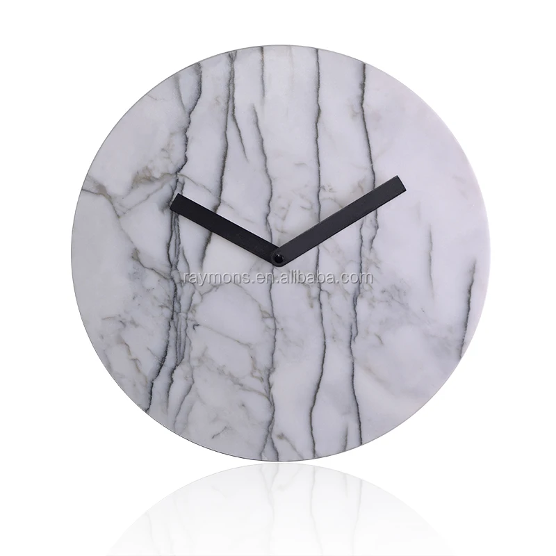 28x1cm SIZE Office and home Print paper dial Y.T. Step Movement Marble clock wall