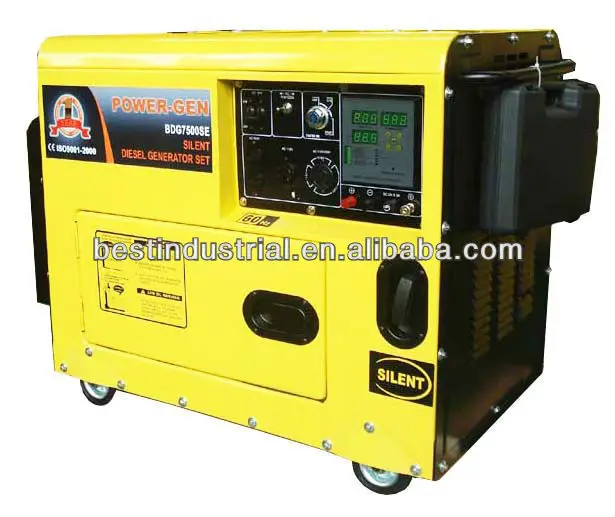 Portable Diesel Generator Silent 6000w