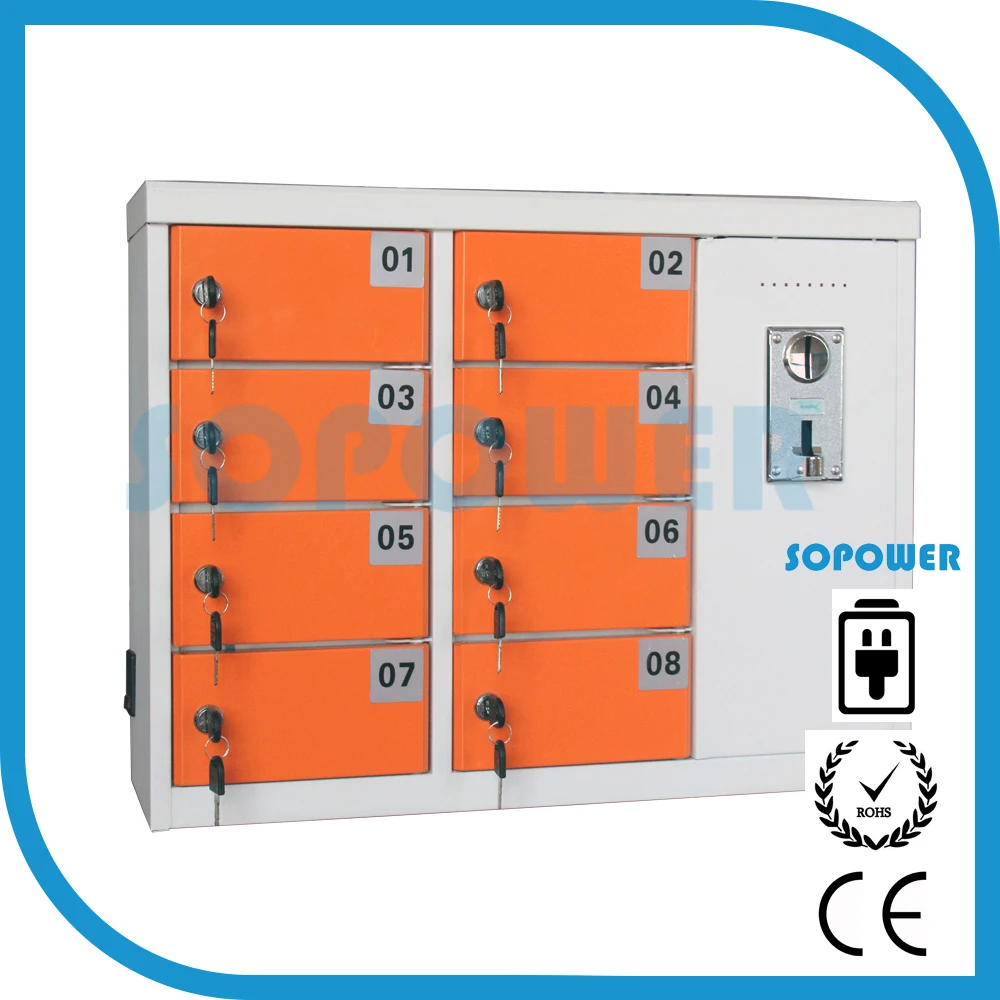 Money making machine Mobile Charging Kiosk Floor stand coin operated mobile phone charging vending station solar charger