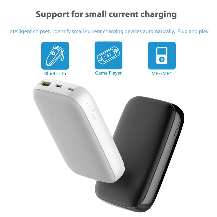 
2019 New! High quality QC3.0/PD3.0 Quick Charge usb pd power bank 10000mah with Type-C input/output 