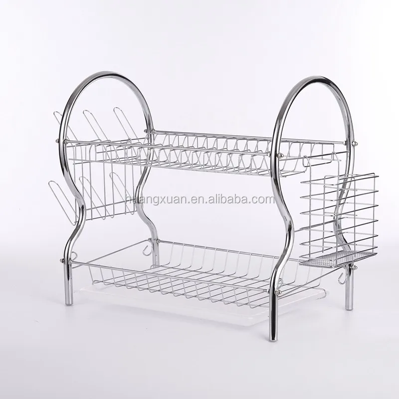 
Factory Wholesale Dishes and Plate Display Rack Kitchen Storage Rack 