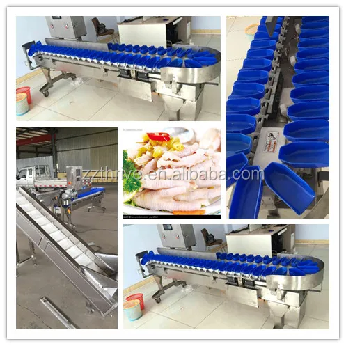 High efficiency chicken feet/claw/toe sorting machine durian fruit seafood sorting equipment