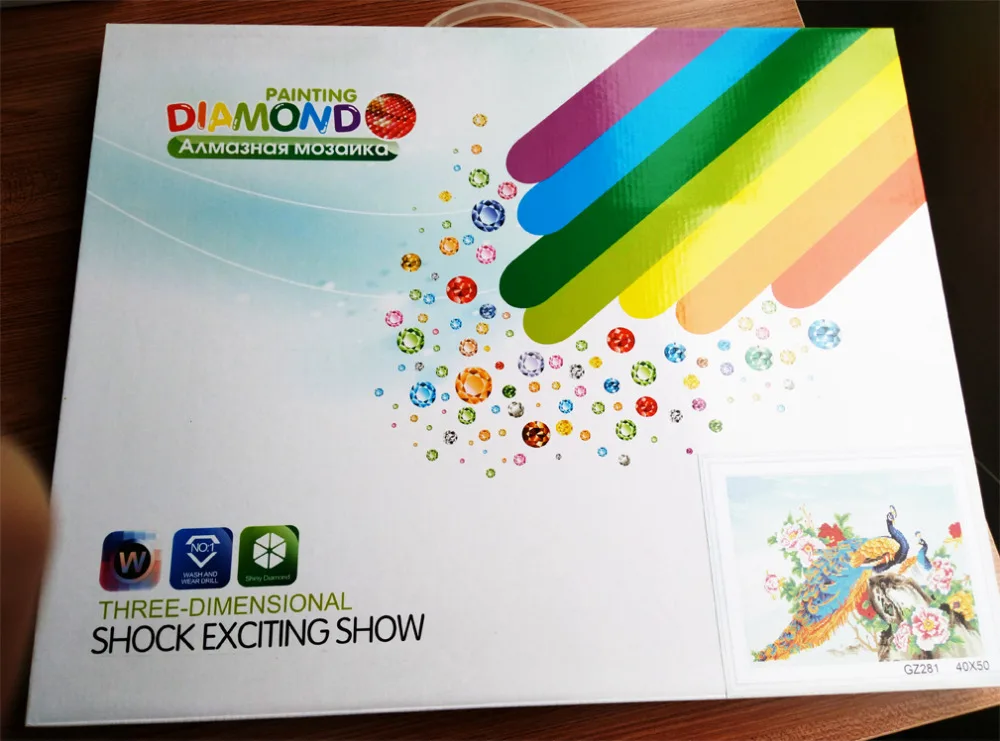 PAINTBOY new design cheapest 5D diy diamond mosaic painting with colorful rhinestone