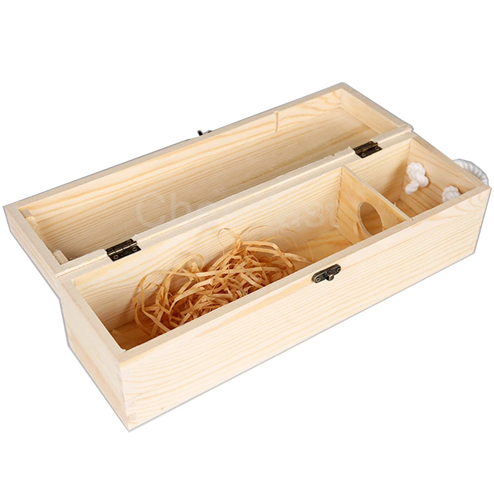 Private Label Acceptable 4pcs Accessories Pine Wood Wine Box Single