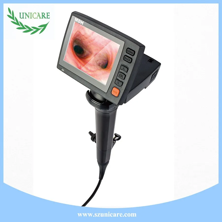 Flexible fiber optic laryngoscope with video camera Electronic Endoscope