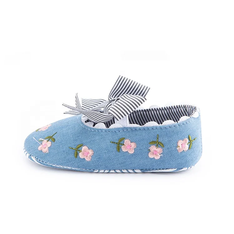 Newborn Infant Baby Girls Floral Crib Shoes Soft Sole Anti-slip Sneakers baby shoes
