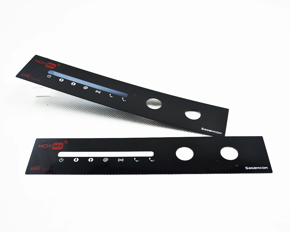 Custom design dead lexan  front panel for digital set top box