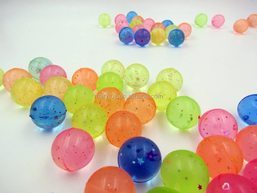32mm Transparent Rubber Bouncing ball