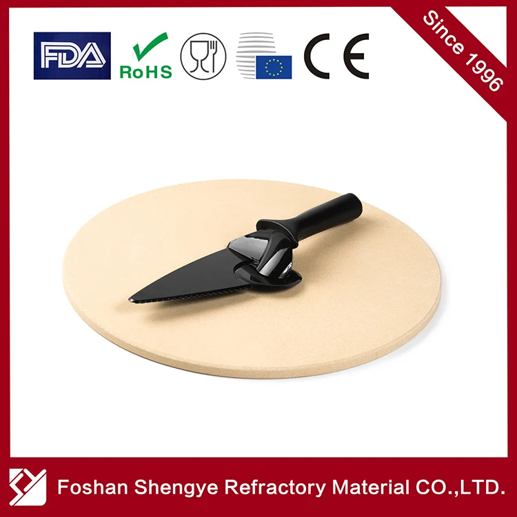 Кухонный камень для пиццы с деревянной ручкой