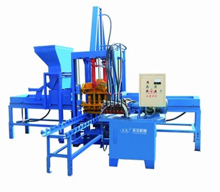 concrete interlock paver Block forming machine qft3-20 hydraulic press block machine use concrete to make building bricks