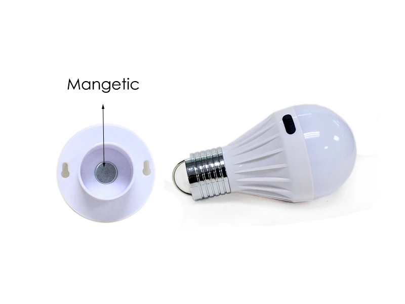 Camping Bulb Light With Magnet 1W 18LM 1xAA Battery Powered 1.5v LED Light Bulb