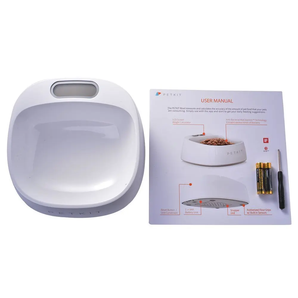 
IF Design Award Winner PETKIT Pet Dog Cat Bowl with Accurate Weighing 