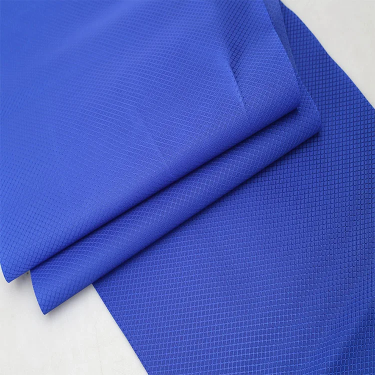 Eco-friendly windproof feature 400d pu coated waterproof ripstop 100 nylon parachute fabric for tent and backpack