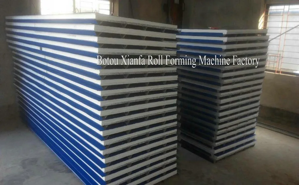 rockwool and  foam sandwich panel roll forming machine manufacturing equipment