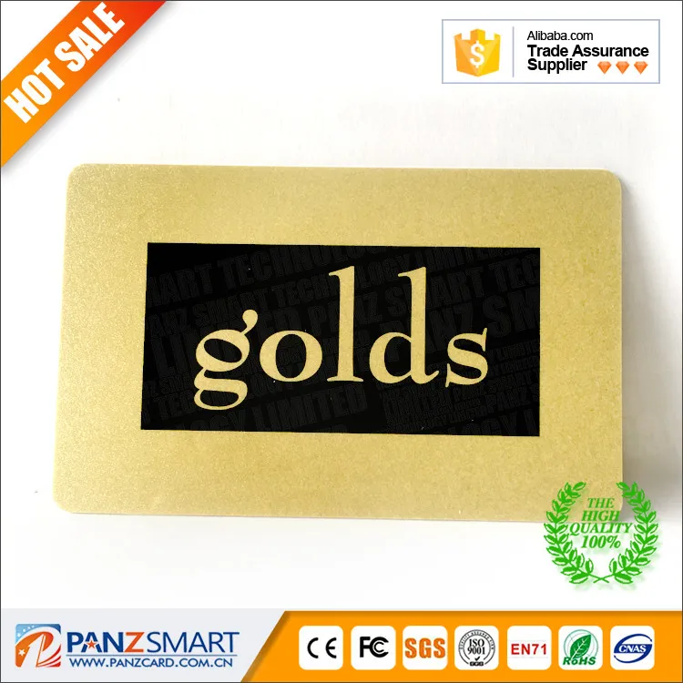 Custom logo PVC card NFC business card printing luxury metallic RFID plastic Visa Debit card with embossed number