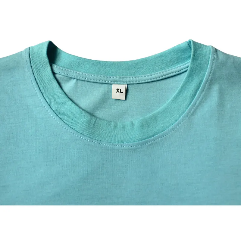 Summer crew neck 95% cotton 5% spandex running t shirt with custom silk screen printing