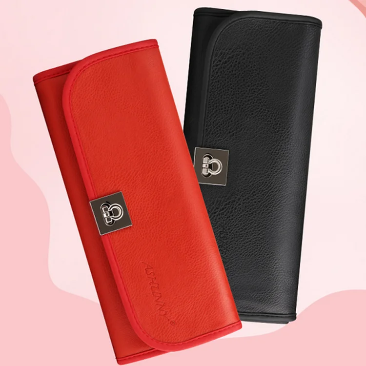 
Fashion PU Leather Makeup Brush organizer Bag Cosmetic Bag Case Holder 