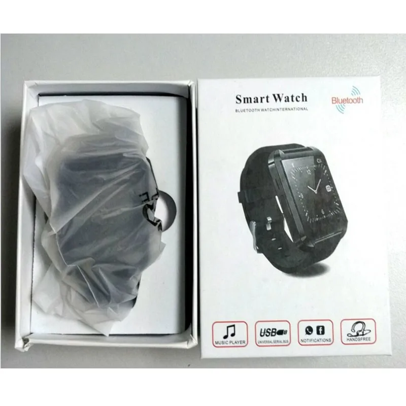 Sport Wristband A1 Smart Watch New wireless U8 Rechargeable Smartwatches for IOS for Android mobile phone Wrist watch