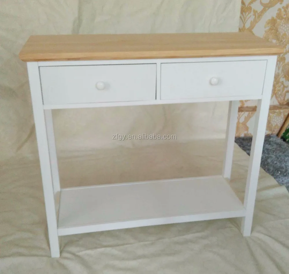 Wood chinese white console table for UK market