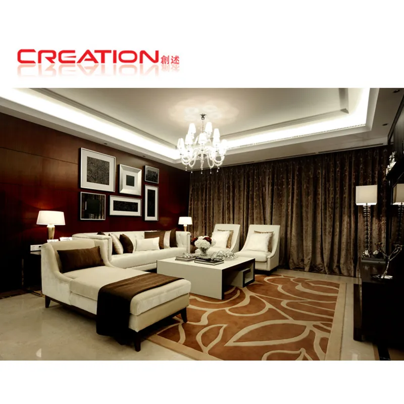 Velvet Bedroom Furniture Foshan Shunde Luxury 5 Stars Hilton Hotel Furniture