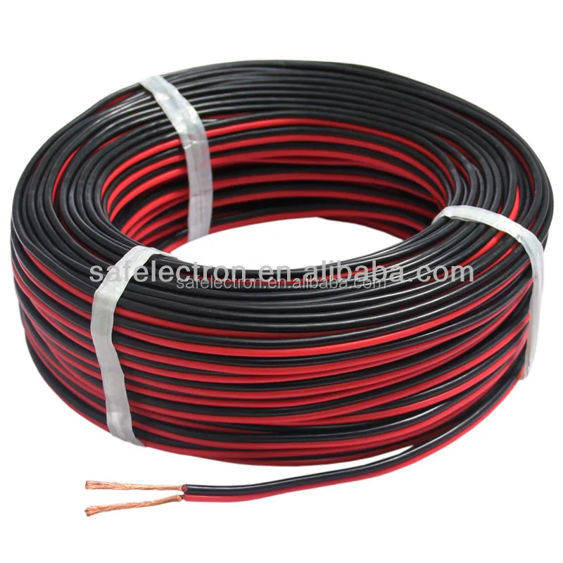 2x0.5mm speaker cable red and black speaker cable
