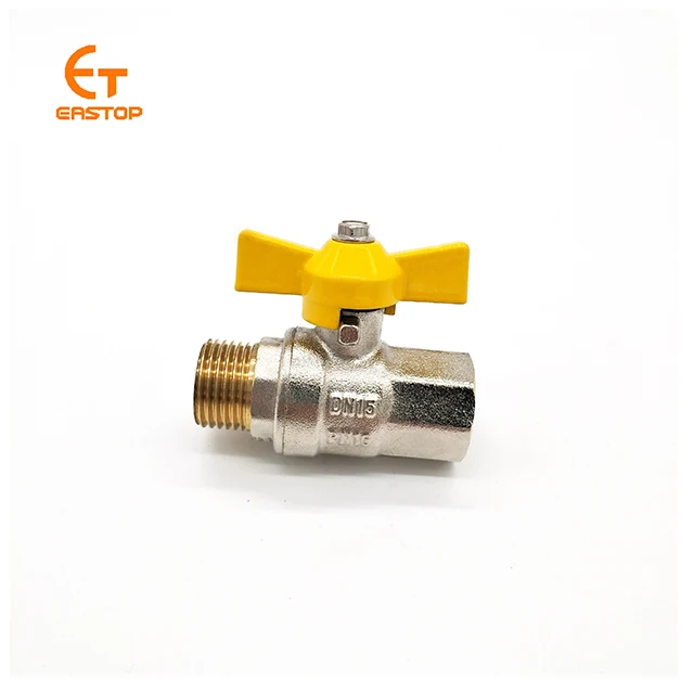 High Quality Controlled WOG600 Stopcock PN100 Ball Valve With Butterfly Handle