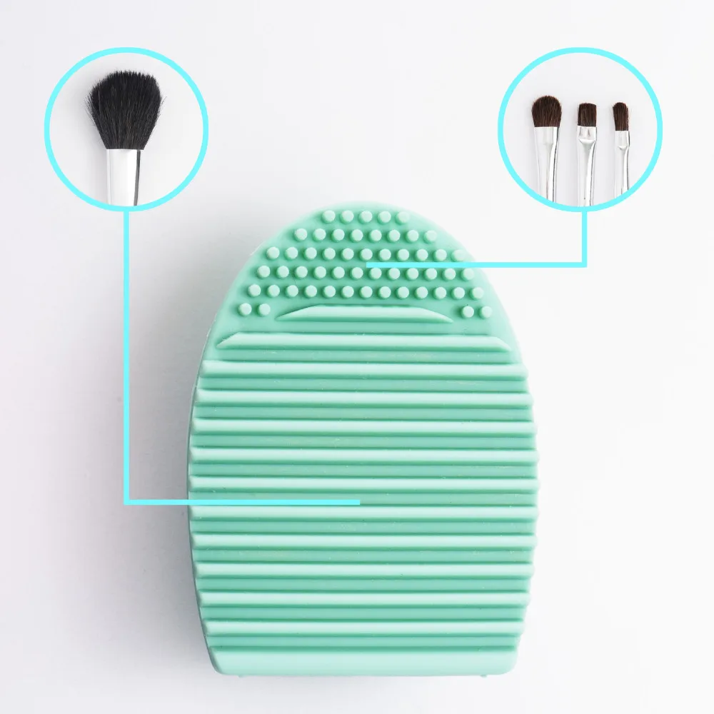 DailyQueen Wholesale Silicon Cosmetic Tool Egg Shape Makeup Brushes Washing Cleaner