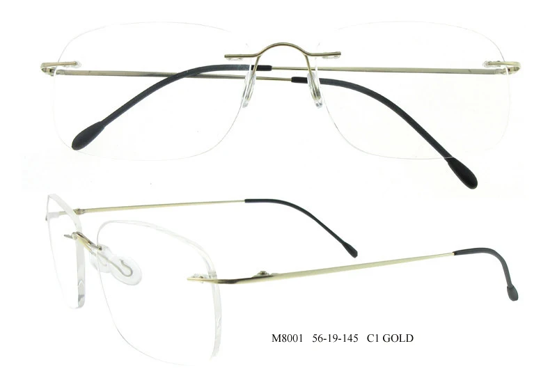 HOT Selling rimless titanium frame beta titanium fashion design on wholesale optical frame
