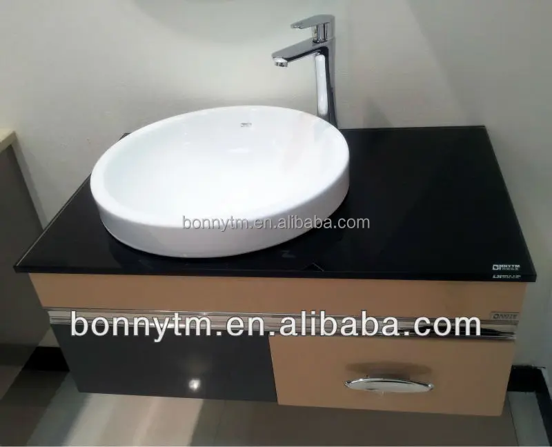 BONNYTM BN-8183 Hotel Style Bathroom Vanity Cabinet With Wall Shelves Bathroom Furniture
