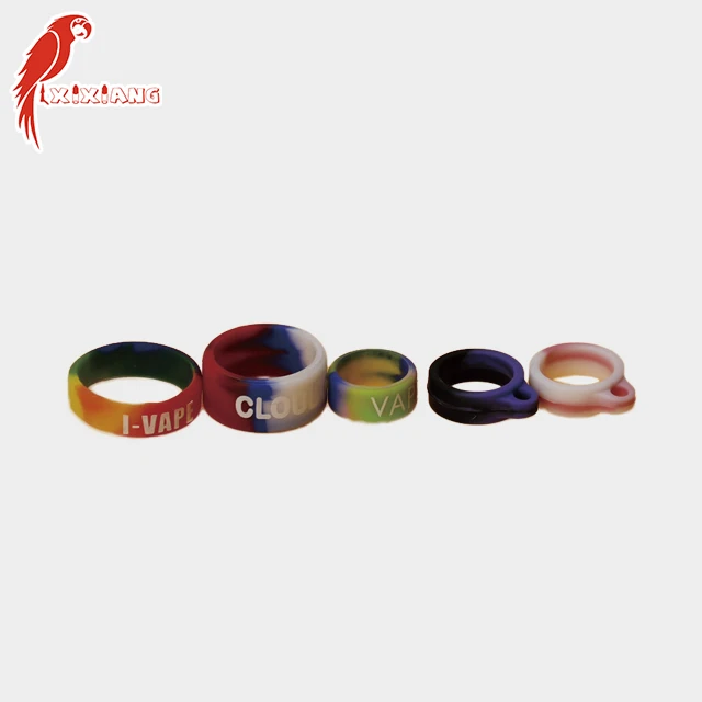 Wholesale Vape Band Protect Decoration Ring Silicon Vape bands customized logo vape band and drip tip