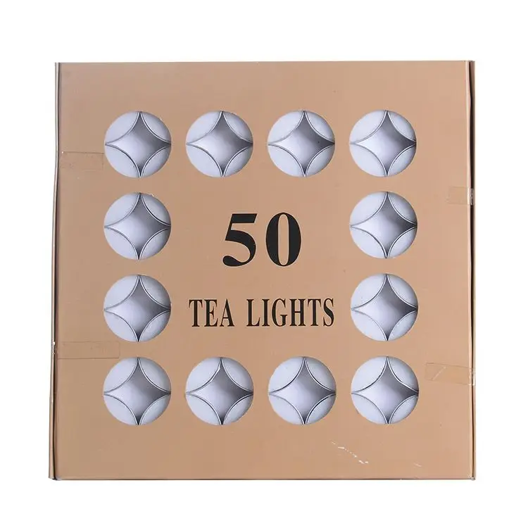 Unscented Private Label Cented Aluminum Cup Tealight Candles