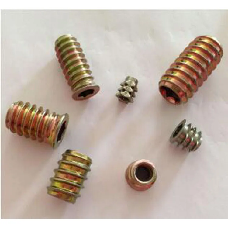 Hex Drive Screw Threaded Insert Type D Nut For Wood with Flange M4/M5/M6/M8/M10