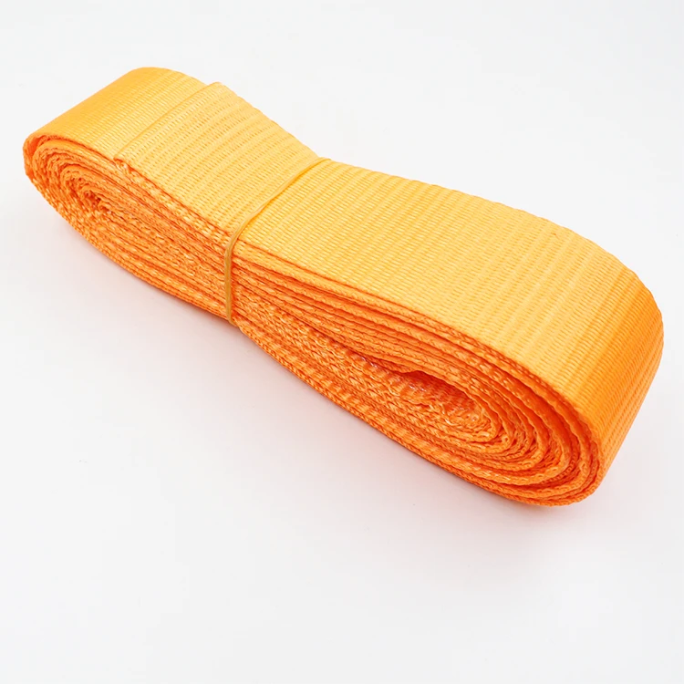 4 Ton 120mm Width  White Polyester Endless One Way Flat Webbing Sling