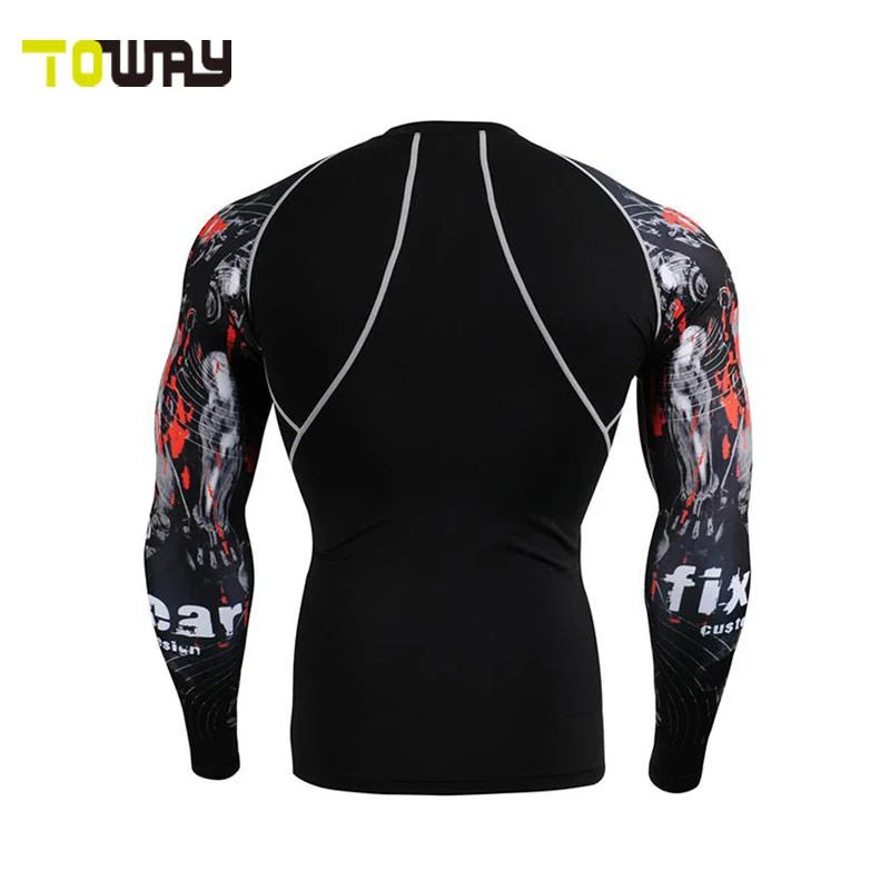 softextile 3/4 sleeve men compression shirt