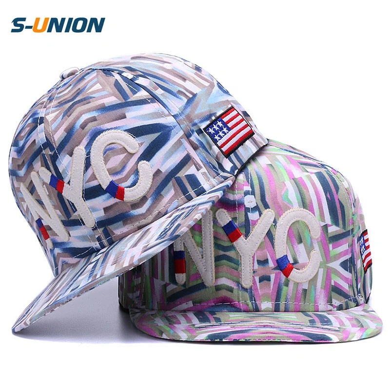 S-UNION оптовая продажа NYC буквы плоские шляпы snapback бейсболки