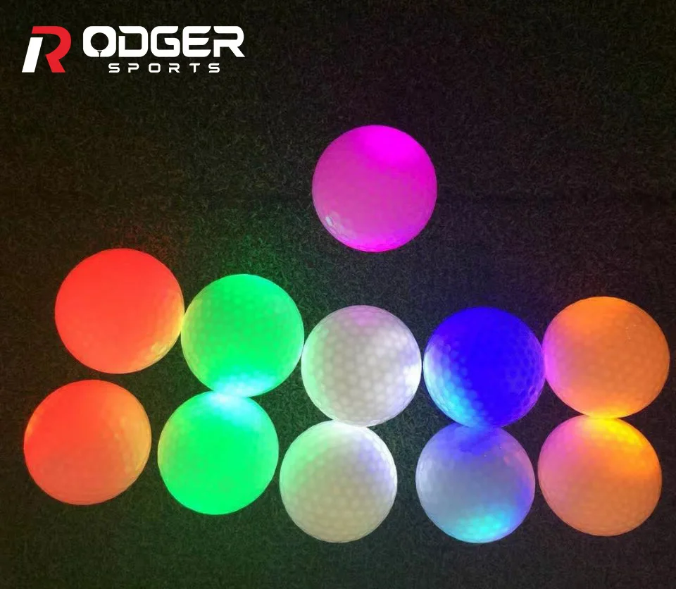 professional balls golf ball with led light glowing up