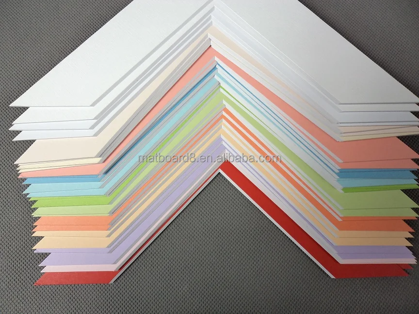 Wholesale Acid-free Matboard With White Black Cream Core