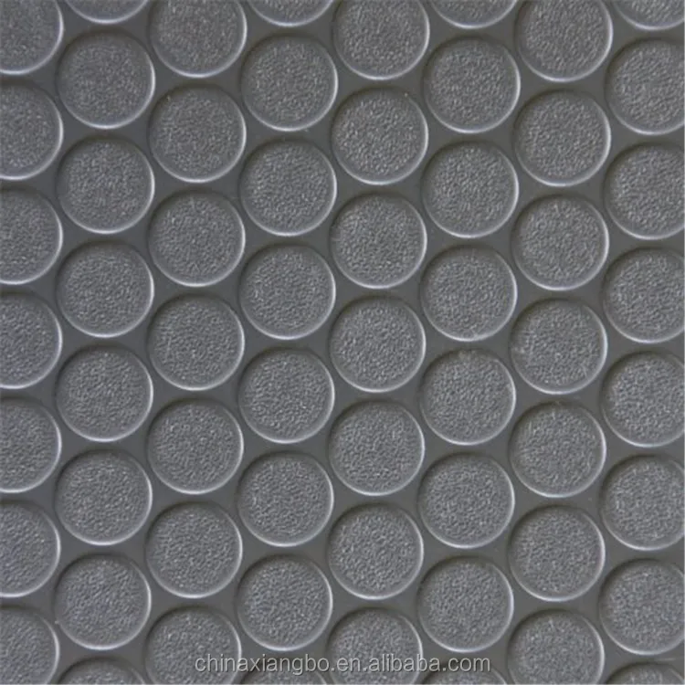 Нескользящий черный Ребристый круглый резиновый коврик для подъездной дорожки гаража