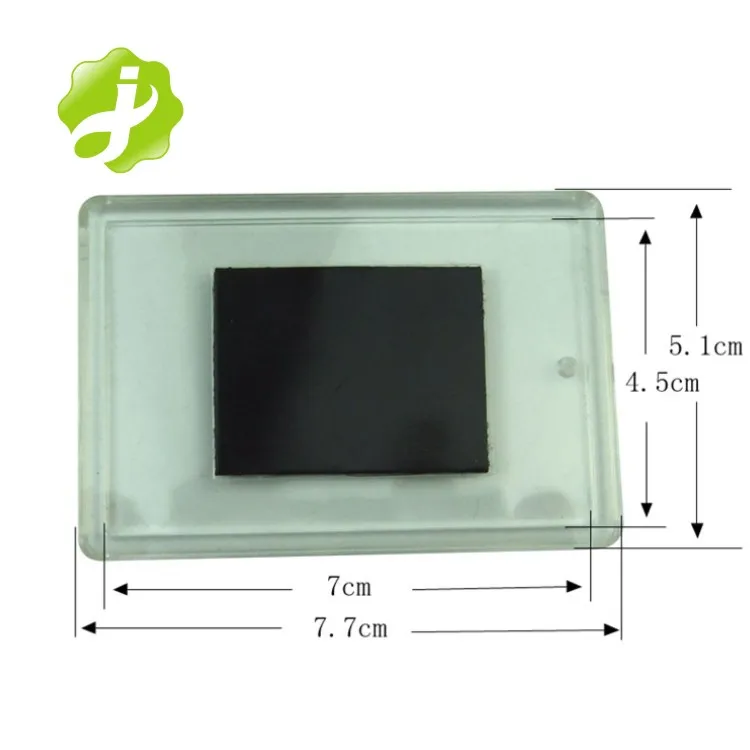 Wholesale cheap Blank Clear advertising Acrylic Fridge Magnets with photo insert