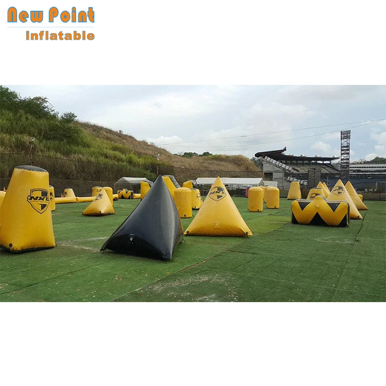 Guangzhou customized bunker field inflatable paintball arena for adults
