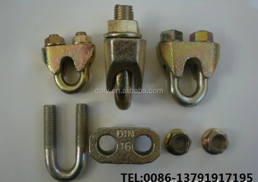 China Casting  Fitting Malleable Steel Din 1142 Wire Rope Clip